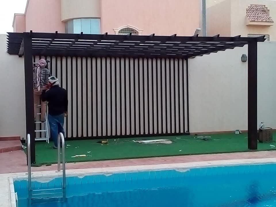 برجولات قماش ولكسان للفلل والاستراحات