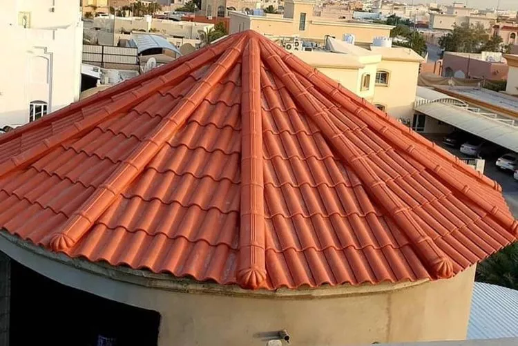 تركيب قرميد معدني للأسطح والمجالس بأبها