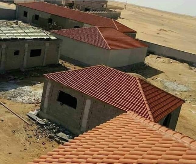 تركيب قرميد أحمر وزيتي للفلل والبيوت